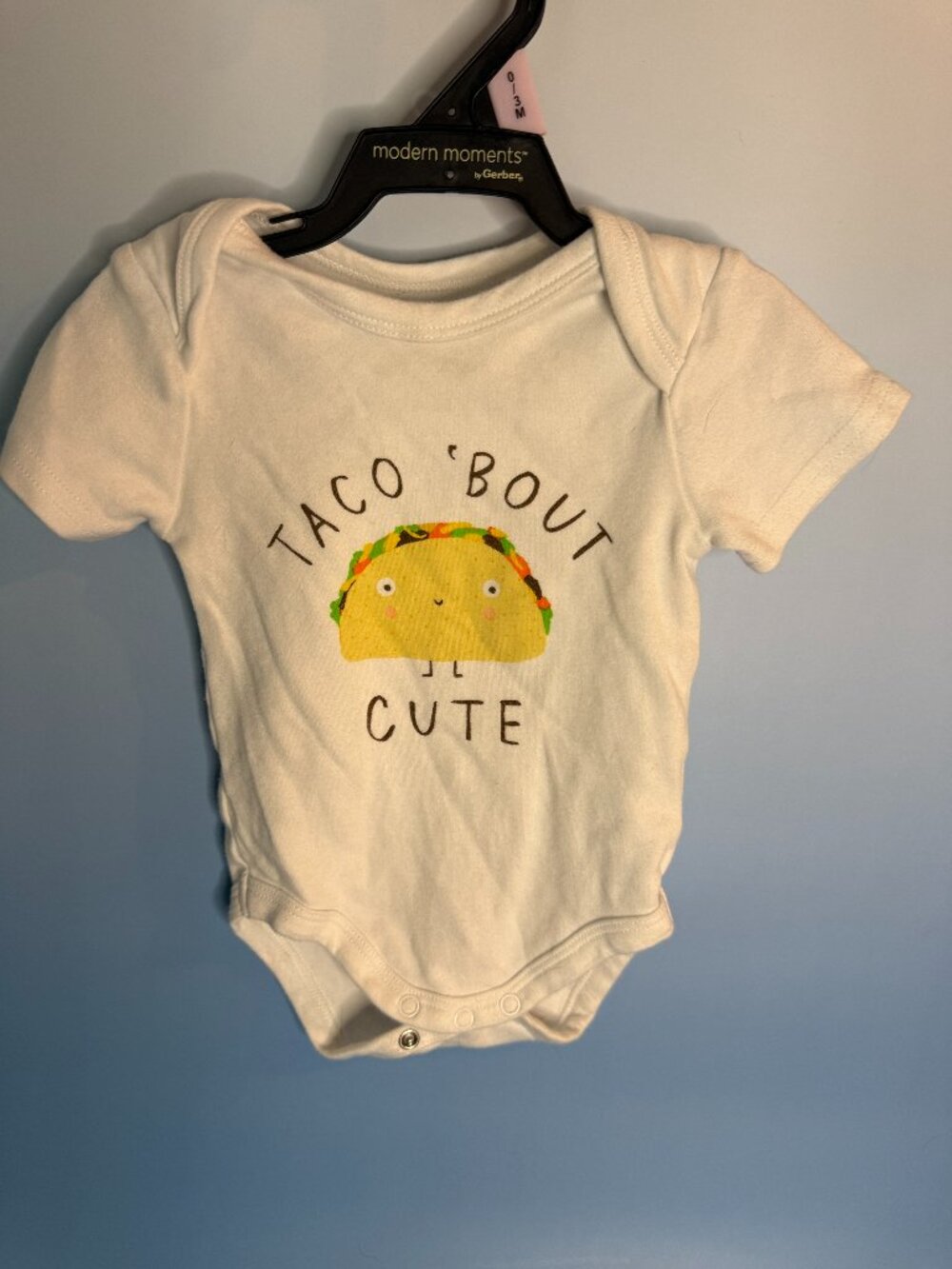 Lasting Smiles Brand 3-6 months Taco bodysuit (004)